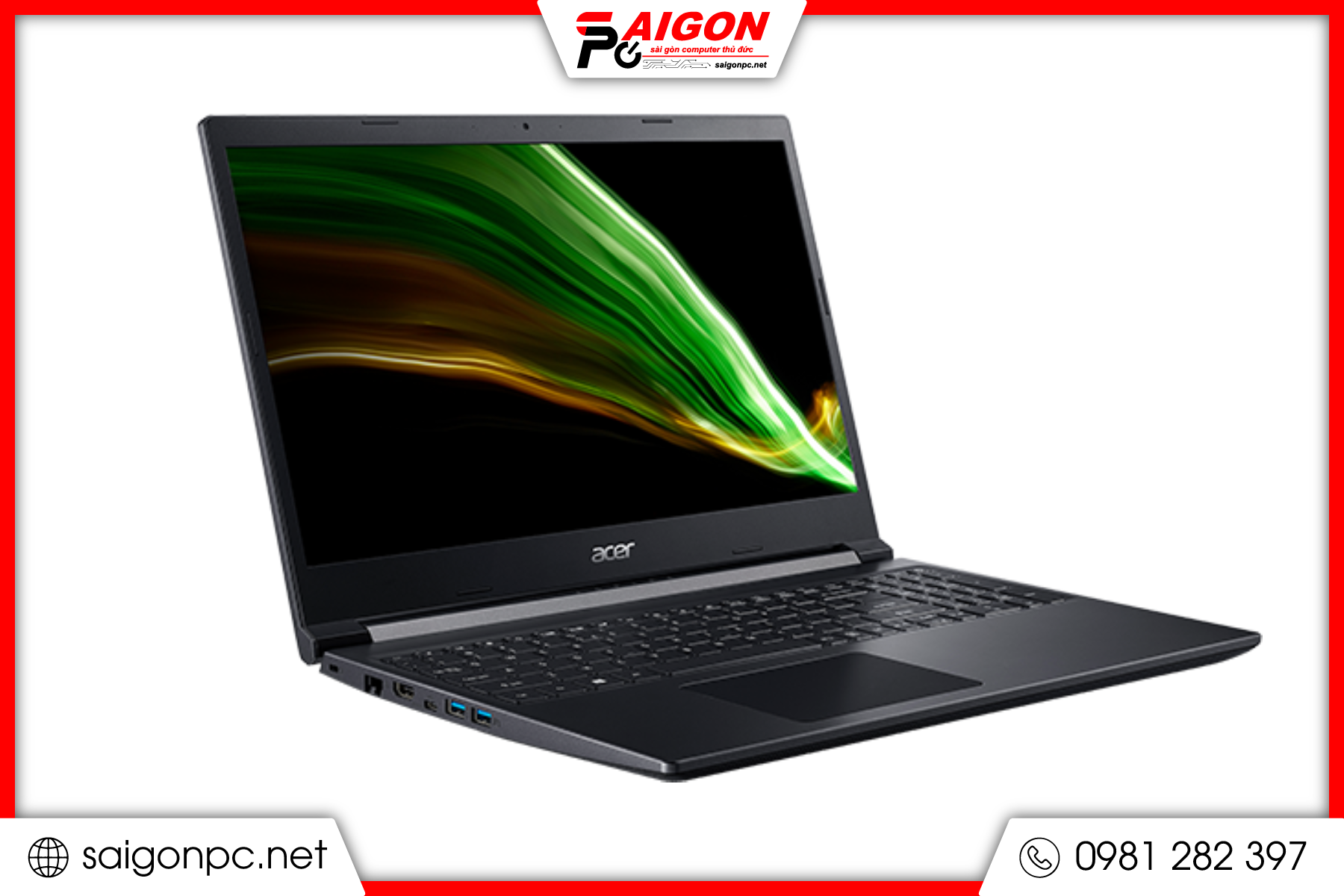 Laptop Acer Aspire 7 - 15.6" FHD / i5-10300H / 16GB / 512GB / GTX 1650 (2nd)